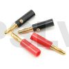 F004L- 4.0mm Gold Plated Banana Plugs